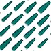 24pcs Extra Long Coffin Press on Nails Green Fake Nails Set Stick on Nails Removable Glue-on Nails Acrylic Full Cover False Nails Women Brides Nail Art Accessories