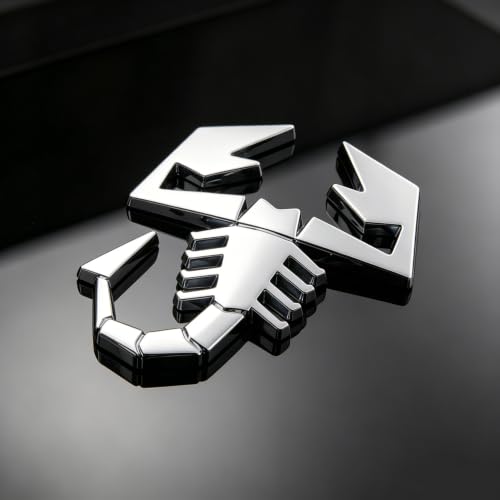 Image of 3D Scorpion Chrome Emblems Badges Sticker Car Vehicle, Truck, Motorcycle, RV, Scooter, SUV, Door, Window, Room, Wall and More Decoration (Silver Scorpion)