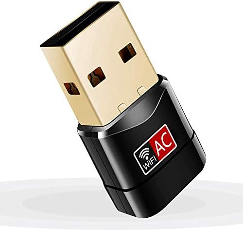 Moglor Clé Wifi Dongle Adaptateur USB sans fil Mini Double Bande 600Mbps (2.4G/150Mbps + 5G/433Mbps) Compatible avec Windows XP/VISTA/7/8/8.1/10 Linux Mac OS (Mini 600Mbps)