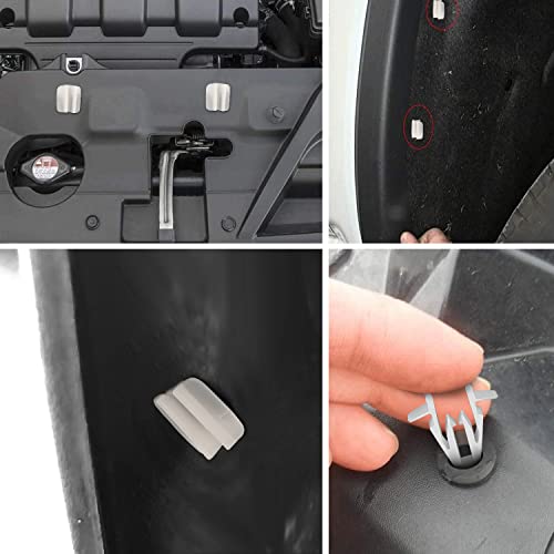 Image of GOOACC 50pcs Rear Hatch Door Side Garnish and Front Body Pillar Garnish Moulding Clip for Toyota Lexus 90467-09204