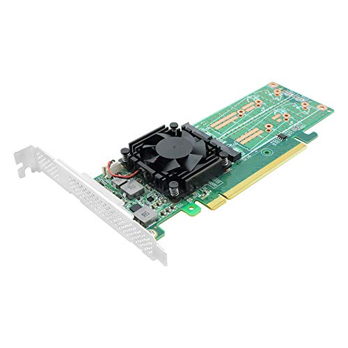 Carte contrôleur PCIe 8X pour 2 SSD M.2 NVMe M Key (M2 NGFF PCIe 3.0