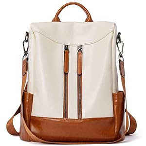 BROMEN Vrouwen Rugzak Portemonnee Lederen Anti-diefstal Reizen Rugzak Mode Schouder Handtas