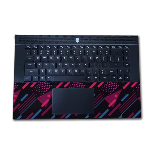 Image of Laptop Skin Compatible with Alienware M16 R2 (2024) - Magenta Rain - Premium 3M Vinyl Protective Wrap Decal Cover - Easy to Apply | Crafted in The USA by MightySkins