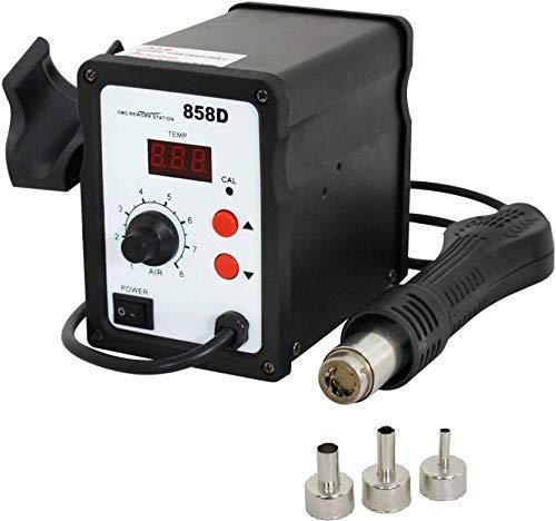 Ransh Compact Design Digital 858D SMD Rework Station or Hot Air Soldering Rework Station With Auto Cut Feature, ESD Safe & Updated Version (Black) (B09DL1SD93) Amazon Price History, Amazon Price Tracker