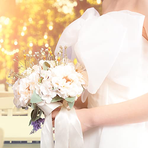 Image of Solid Color Double Faced White Satin Ribbon 1-1 /2 inch X 25 Yards, Ribbons Perfect for Crafts, Wedding Decor, Bow Making, Sewing, Gift Package Wrapping and More