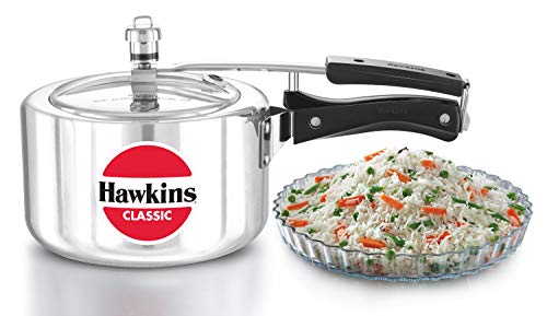 3 Litre Wide Hawkins Classic Aluminium Pressure Cooker -Stovetop Pressure Cooker - Image 5