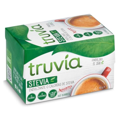 Truvia Endulzante 0 Calorías de La Hoja de Stevia, 40 Sobres