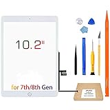 ➤ Hervorragender Touchscreen Digitizer kompatibel mit iPad 7/iPad 8, äußerst langlebig und kratzfest - Oberflächenhärte 9H und ultraklare High Definition mit 99,9% Transparenz für ein optimales, natürliches Seherlebnis.