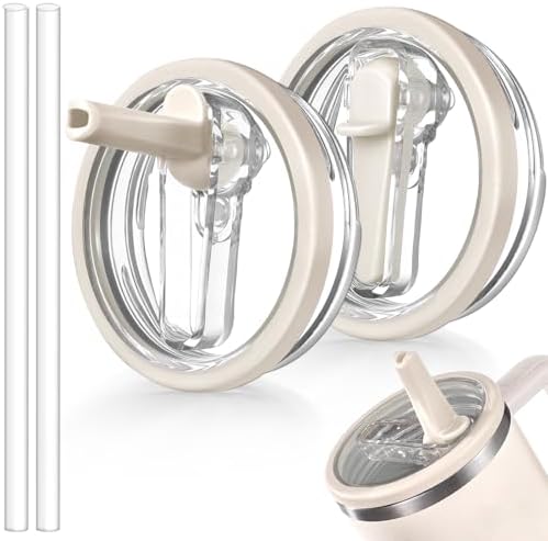 2 Pack Leakproof Lid Replacement 40 oz for Stanley Cup Accessorie...