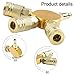 3 Way Air Coupler /4 for NPT Brass Manifold for Pneumatic Tools, Flat Hex Air Hose Splitter with Industrial Interchange Quick Connect Fitting, Silver