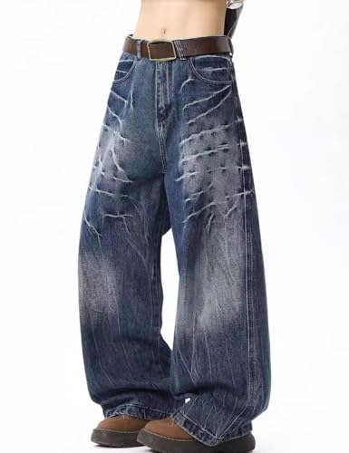 Y2K Harajuku Wide Leg Jeans Casual Vintage Fashion Hip Hop Trousers2