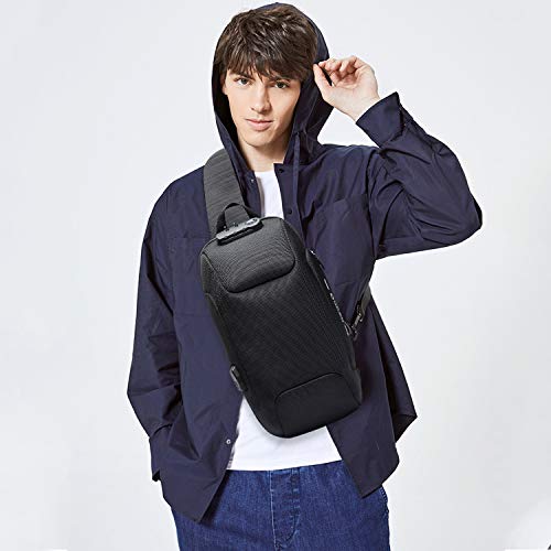Bolso bandolera antirrobo FANDARE con puerto USB negro miniatura 2