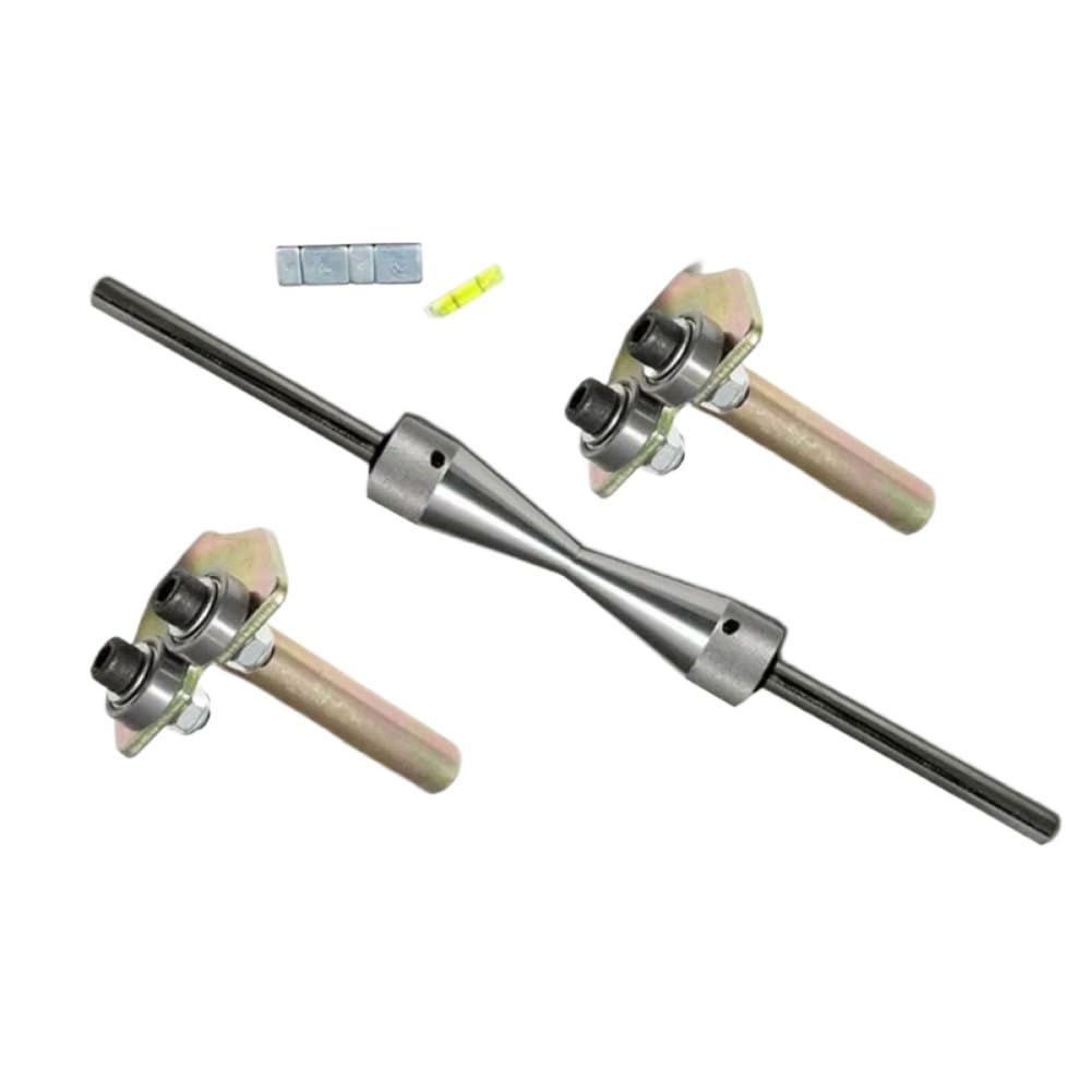 Kit de equilibrador de Ruedas Compatible con Llantas de Motocicleta y Bicicleta para alineación de neumáticos y Ruedas