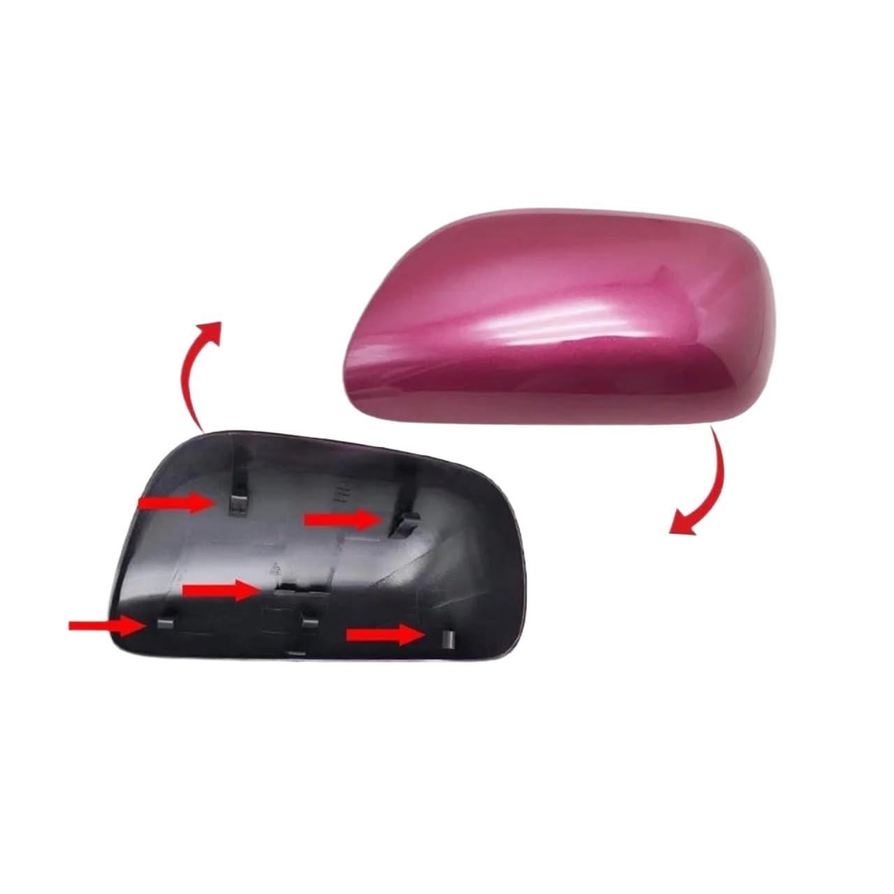 Couvercle Rétroviseur Pour Toyota Yaris 2006-2011 - Coque De Protection ABS - Bleu Clair Droite/gauche