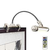 LUXSWAY Wireless Picture Frame Led Lighting,Rechargeable Art Display Lighting Clip on Pictures,Over