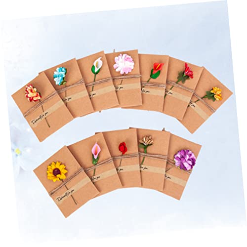 SEWACC 24 Pçs Cartões De Nota Em Branco Cartões De Presente Cartões De Casamento Cartões De Flores C