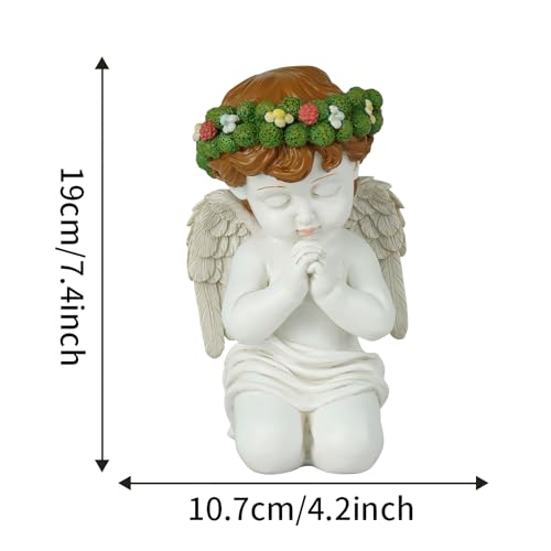 Statues d'ange de jardin extérieur résine抗面变色 - 6
