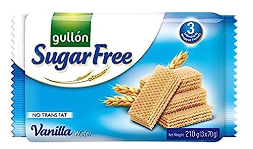 Gullon Sugar Free Vanilla Wafer Cookies 7.4 Oz/210 G