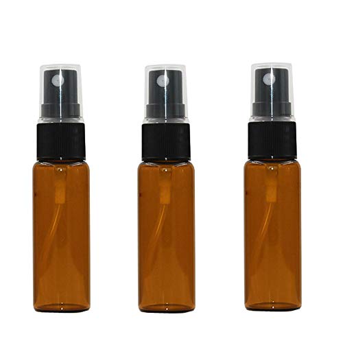 12 PCS 15ML 0.5 OZ Brown Spray Glass Bottles Refillable Washable Mist Sprayer Essential Oil Glass Container Perfume Facial Water Spray Bottle Jar for Travel Outgoing