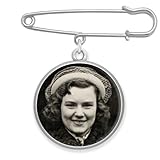 Wedding Boutonniere Bouquet Charm Pin Double Sided Round Photo Charm Mother of the Bride Gift for Groom with Photo Resizing Software