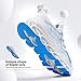 Mens Slip on Walking Running Shoes Blade Tennis Casual Fashion Sneakers Comfort Non Slip Work Sport Athletic Trainer White Blue