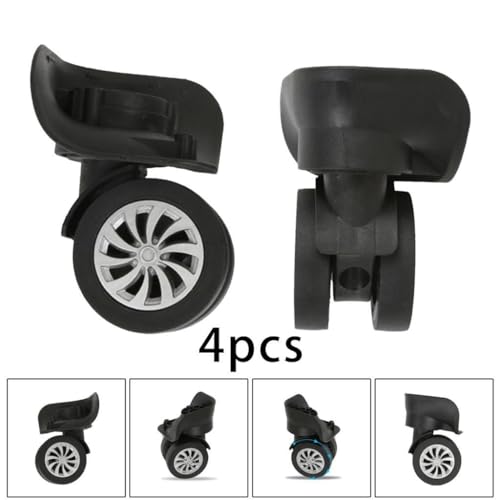 2 Pieces Luggage Wheels Replacement Universal Wheel Trolley Case Easily Install Wear Resistant Suitcase Casters4