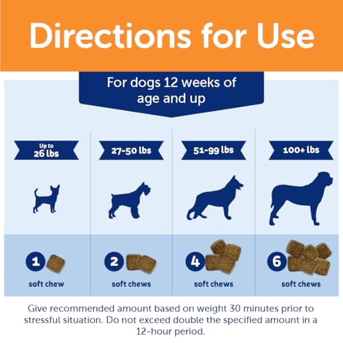 Image of ThunderBites Calming Chews for Dogs, 180 Count (Pack of 12)