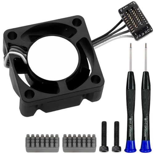ZHUROUPU 2510 DC 5V Hotend Cooling Fan for Bambu Lab P1P/P1S 3D Printer, 18000RPM Double Ball Bearing Extruder Fan, Rapi