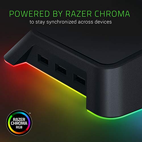 Razer RC21 Station Chroma Supporto Auricolare con USB Hub, RGB Attivata