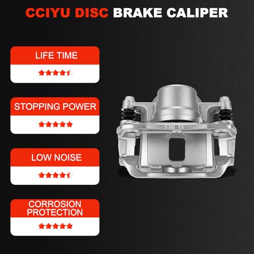 Image of cciyu Front Left Brake Caliper Assembly w /Bracket 18B4880 2005-2010 For Chevy For Cobalt,2007-2009 For Pontiac For G5,2005-2006 For Pontiac For Pursuit,2003-2007 For Saturn For Ion
