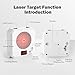 Dry Fire Target and 9mm Laser Training Cartridge Kit with Mute Mode for Dry Fire Laser Training System, 5 Difficulty Grade Rechargeable Target and Cartridge for Shooting Practice
