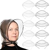 JazRvr 10 Regenhaube Kopf, Regenmütze Damens, wasserdichte Regenhaube für Damens, Outdoor-Aktivitäten Und Regenwetter,31x80 cm