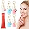 5 PCS Lip Gloss Keychain Stocking Stuffers Compatible With Summer Fridays 0.5 Oz Lip Balm Keychain Portable Lipgloss Holder Keychains for LANGIGE 0.35 Oz