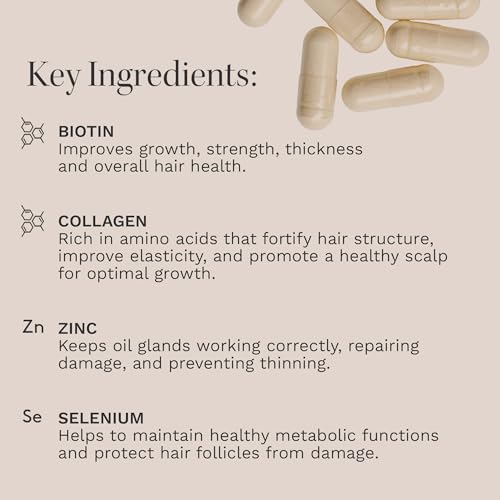 HAIR BURST Biotin Hair Growth Vitamins with Added Selenium & Zinc - Multi-Vitamin Benefits, Enhanced with 23 Vitamins & Minerals to Support Overall Health - 30 Day Supply - Image 5
