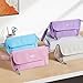 Sooez Super Large Pencil Case, Big Capacity Pencil Bag with 3 Compartments, can hold 100 pencils, Cute Pencil Pouch with Zipper, Portable Stationery Pen Bag, School Supplies For Teen Girl, Sky Blue