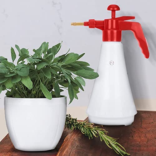 Kraft Seeds Pressure Spray Pump (1000 Ml) |Plastic Spray Pump For Gardening |Sprayer For Garden Plants | Pressure Sprayer For Home Gardening | Easy Use Spray Pump, Hand Powered, White And Red