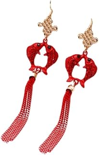 Chinese Style Earrings Christmas New Year Bride Earrings Fashion Net Red Female Earrings