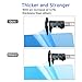 Sooez 25 Pack Clear Document Folders, Project Pockets Letter Size Plastic Document Folders with Label Pocket, US Paper Poly Jacket Sleeves Folders Transparent L-Type, Assorted Color