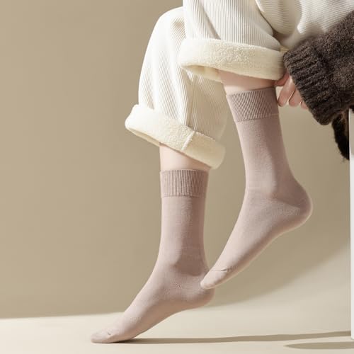 Womens Crew Socks Thick Warm Winter Socks Cozy Comfy Socks Womens Wool Socks Gifts for Women 3 Pack Size 5-92
