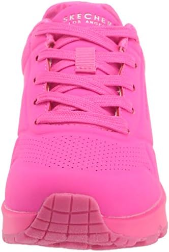 Skechers girls Uno - Night Shades Sneaker, Hot Pink, 4 Big Kid US | Image 1