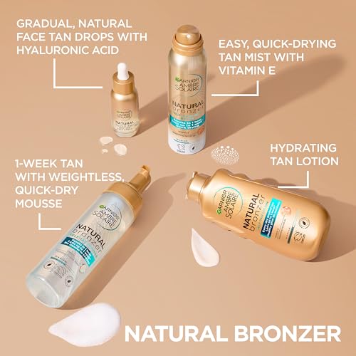 Garnier Ambre Solaire Natural Bronzer Self-Tan Drops for Face, Customizable Facial Bronzing Formula with Hyaluronic Acid and Coconut Water, Lightweight Liquid Drops with Dropper Applicator, 1.01 fl oz - image 9