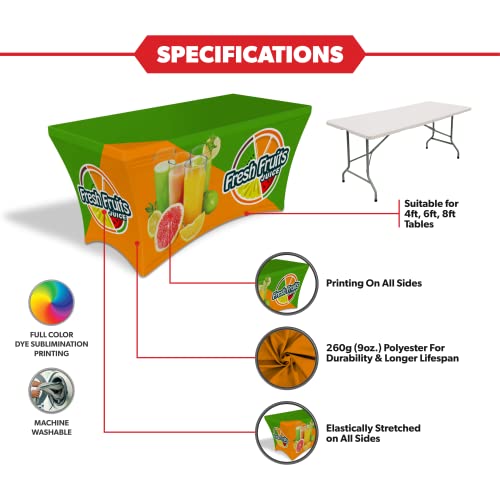 Image of LookOurWay Custom Table Cover, 8ft Stretch