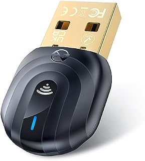 ZEXMTE USB Bluetooth Adapter for PC (5.1 Pro) with FPC Antenna, 50M Long Distance Stable Signal Bluetooth Dongle, Mini Bluetooth Adapter Receiver for Desktop Laptop, Windows 11/10/8 Plug & Play