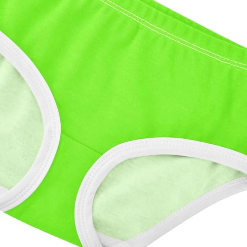 Joisal Bright Green Girls Underwear Toddler 2t Cotton Panties Little Girl Cartoon Briefs Kids Undies4