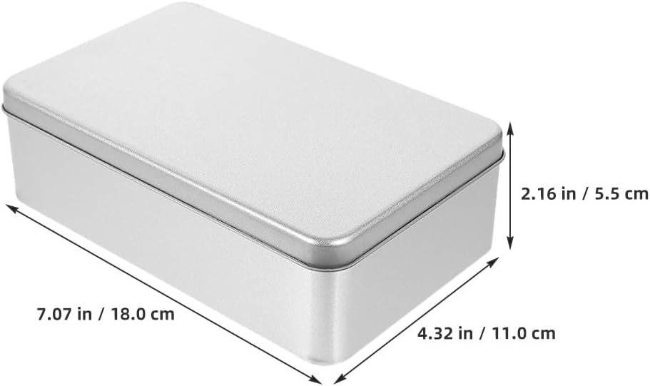 Ciieeo 4pcs Cookie Tin with Lid Baking Candy Container Cookie Jars for Storing Patisseries Snack Chocolate Easter Special Occasion Holiday Silver