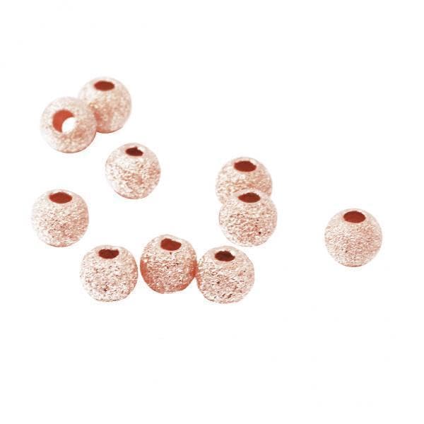 SNAPPSY 8x10Pcs 925 Rose Gold Lucky Loose Beads DIY Bracelet Jewelry Making Craft 5mm-picture-17