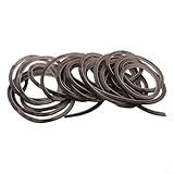 Burlete para puerta corredera y marco de 10 m, el viento y el ruido para protección de la puerta (5 mm x 10 mm)