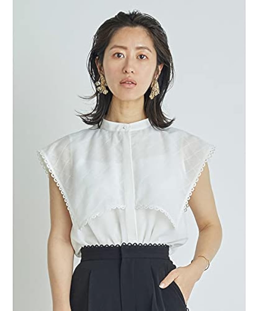 CELFORD - スカラップブラウス CELFORD - CELFORD セルフォード スカラップヘム刺繍楊柳