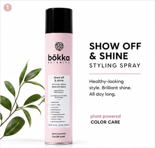 Fijador Bōkka Botánika Spray 500ml Brillo y Fijación Media miniatura 2