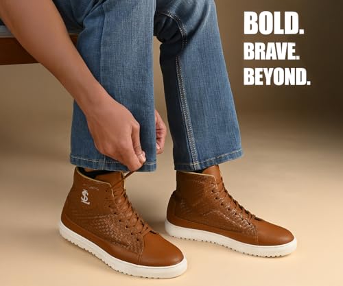Image of LOUIS STITCH All Day Wear Lace-Up for Men | Comfortable Sneaker | LSP-SNK-AVI-High Ankle Lace-Up